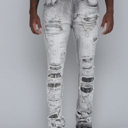 WAIMEA Men Highly Distressed Heavy Fade Stretchable Jeans-image-17