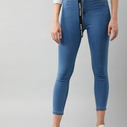 Miss Chase Women Skinny Fit High-Rise Light Fade Stretchable Jeans-image-33