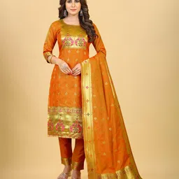Royal Rajgharana Saree Pure Silk Unstitched Dress Material-picture-17