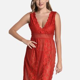 StyFun Floral Lace Baby Doll Lingerie Set-image-18