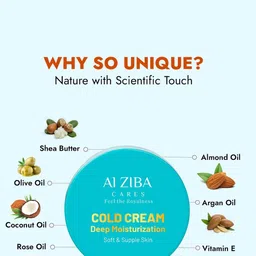 ALZIBA CARES Winter Cold Cream Deep Moisturization With Shea Butter-100g image 4