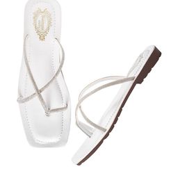 Stylestry Girls Embellished Party One Toe Flats-image-85