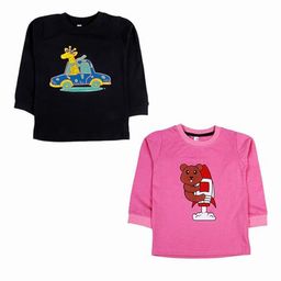 BAESD Kids 2 Printed Applique T-shirt-14