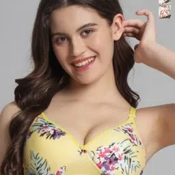 Calcados Pack Of 2 Floral Printed Full Coverage Cotton Lightly Padded Bras-17