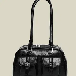 DressBerry PU Structured Shoulder Bag-image-43