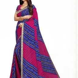 KANOODA Bandhani Printed Pure Georgette Bandhani Saree-picture-46