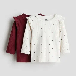 H&M 2-Pack Ribbed Jersey Tops-picture-17