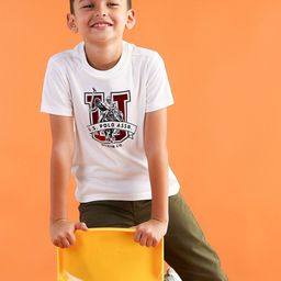 U.S. Polo Assn. Kids Brand Logo Printed Pure Cotton T-shirt-picture-21