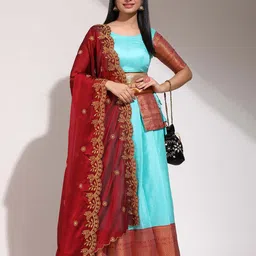 Payu Semi-Stitched Lehenga & Unstitched Blouse With Dupatta-picture-52