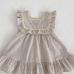 LULU & SKY Flutter Sleeve Fit & Flare Dress-image-46