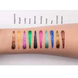 TS COSMETICS Pressed Glitter Eyeshadow - 8 g - Chocoholic image 2