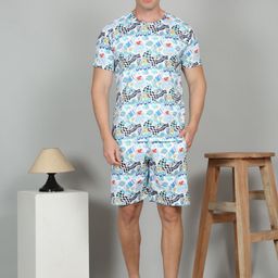 Sweet Dreams Printed Round Neck T-Shirt & Shorts-picture-44