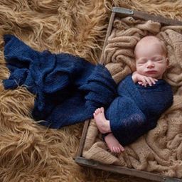 Babymoon Kids Infants Stretchable Swaddle Baby Photoshoot Props-22