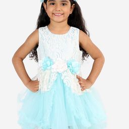 LIL DRAMA Girls Self Design Lace Dress-image-52