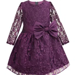 A T U N Purple Lace Dress-image-66