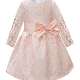A T U N Peach-Coloured Lace Dress-22