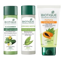 Biotique Cleanser Toner Moisturizer Combo-11