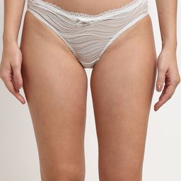 Makclan Women White Sheer Intentions Lace Panty-image-77
