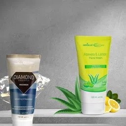 GEMBLUE BioCare Unisex Aloevera Face Wash & Diamond Radiance Face Wash, 150ML (COMBO OF 2)-picture-10