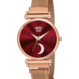 SWADESI STUFF Women Red Printed Dial & Rose Gold-Plated Straps Analogue Watch SDS 139-image-84