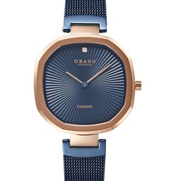 Obaku Brilliant Ocean Women Stainless Steel Bracelet Style Analogue Watch V277LXVLML-image-8