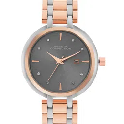 French Connection Women Embellished Dial & Stainless Steel Bracelet Style Straps Analogue Automatic Watch-18