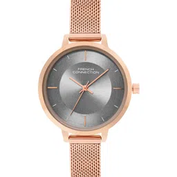 French Connection Women Embellished Dial & Stainless Steel Bracelet Style Straps Analogue Automatic Watch-image-94
