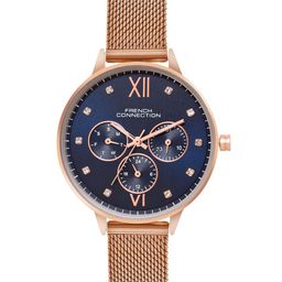 French Connection Women Embellished Dial & Stainless Steel Bracelet Style Straps Analogue Watch FCN068URGM-image-72