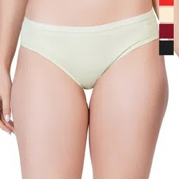 Liigne Pack Of 5 Cotton Mid Rise Basic Briefs VCPC2120-XS-image-92