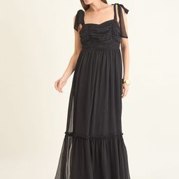 Aayu Women Solid Chiffon Maxi Dress-image-60