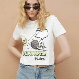 Ginger by Lifestyle Women Typography Printed T-shirt-image-36