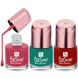 ForSure Set of 3 Quick-Dry Long-Lasting Nail Paint - 8ml each-63
