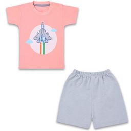 Wish Karo Kids Printed Pure Cotton T-shirt with Shorts-image-110