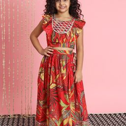 Readiprint Fashions Girls Printed Cotton Ready to Wear Lehenga & Blouse-picture-27