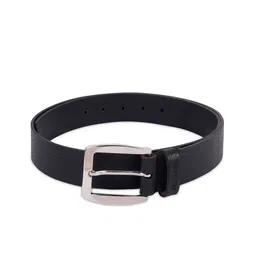 Belwaba Men Black Textured Leather Formal Belt-image-85