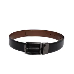 Cantabil Men Black & Brown Leather Reversible Belt-image-39