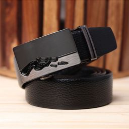 Kastner Men Black Textured Formal Belt-picture-16