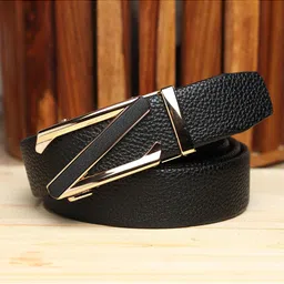 Kastner Men Black Textured Synthetic Leather Belt-image-20