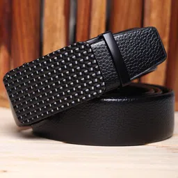Kastner Men Black Solid Slim Belt-image-21