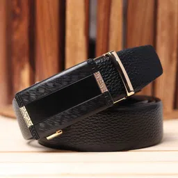 Kastner Men Black Textured Autolock Belt-image-60