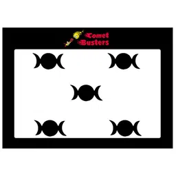 Comet Busters 5 Pcs Reusable Designer Bindis - Black-12