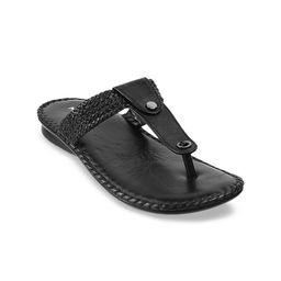 Mochi Women Black T-Strap Flats-image-92