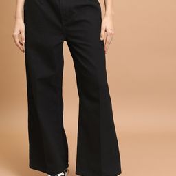 Tokyo Talkies Women Black Mid Rise Mom Fit Clean Look Cotton Jeans-image-93