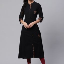 Divena Women Plus Size Sequins Cotton Kurta-image-29