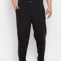 AUSTIVO Men Black Solid Cotton Track Pants-image-19
