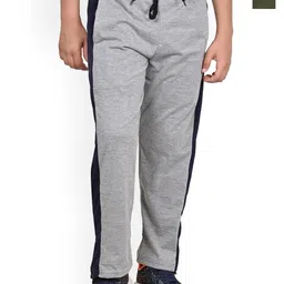 BAESD Boys Pack of 2 Contrasting Side Panel Pure Cotton Regular Lower Track Pant-image-13