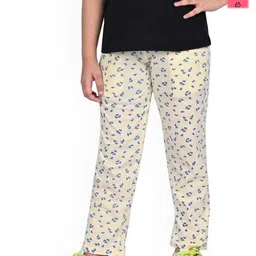 BAESD Girls Pack Of 3 Printed Pure Cotton Track Pants-picture-28