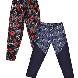 Fashionable Pack of 2 Girls Multi Colored Printed Track Pants-image-66