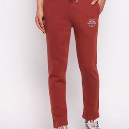 98 Degree North Men Rust Red Solid Track Pant-16