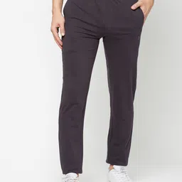 SPORTO Men Charcoal Grey Solid Track Pants-picture-12